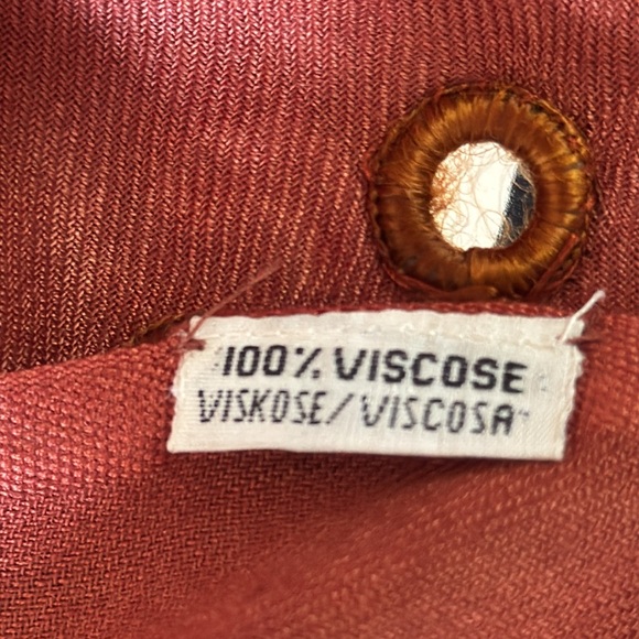 Women’s Rust Colored Shawl/Wrap.Size 66L X 31W.Seqin Embellishing on bot… - Picture 4 of 6